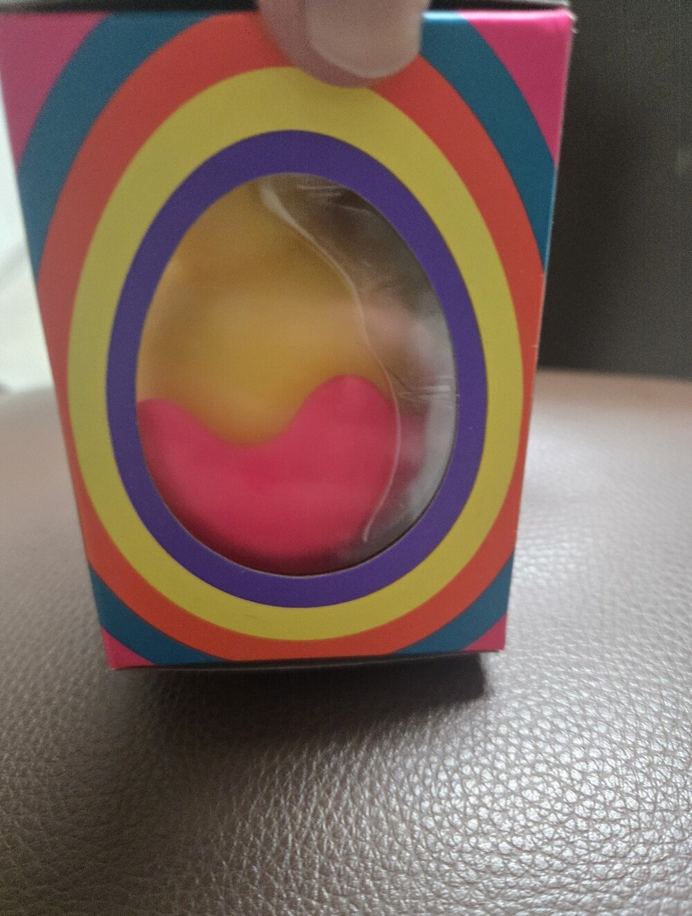 Nee Doh Hoppity Doos Yellow & Pink Bunny Squeeze Toy - Picture 2 of 3